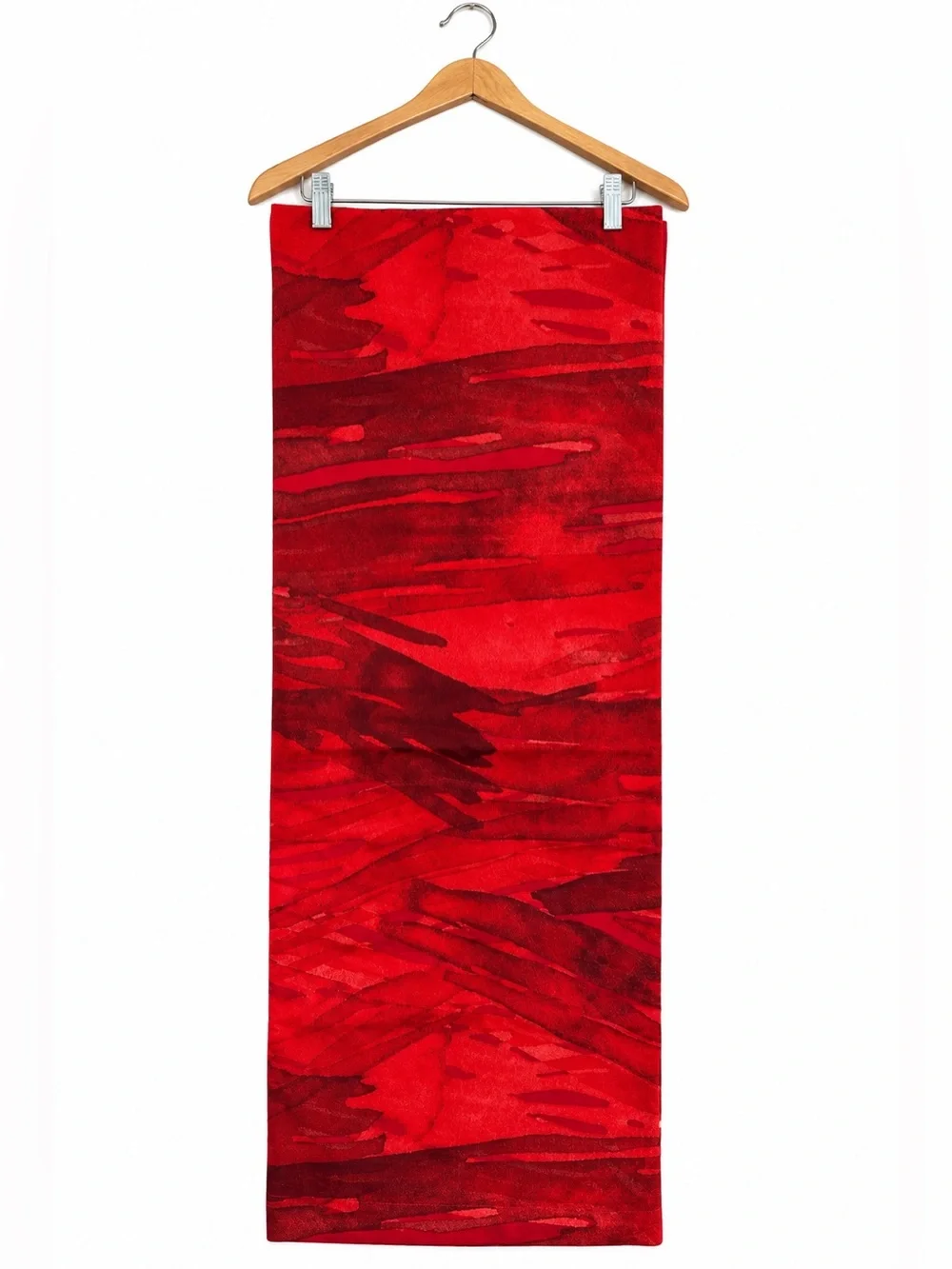 Crate & Barrel Marimekko Ulappa Red Tablecloth 60x90 Cotton Portugal